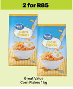 Great Value Corn Flakes-For 2 x 1Kg