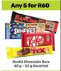 Nestle Chocolate Bars Assorted-For 5 x 40g-52g