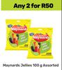 Maynards Jellies Assorted-For 2 x 100g