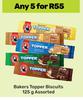 Bakers Topper Biscuits Assorted-For 5 x 125g