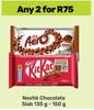Nestle Chocolate Slab-For 2 x 135g-150g
