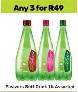 Pleazers Soft Drink Assorted-For 3 x 1L