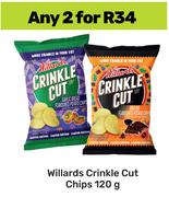 Willards Crinkle Cut Chips-For 2 x 120g