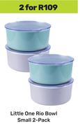 Little One Rio Bowl Small 2 Pack-For 2