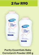 Purity Essentials Baby Corn starch Powder-For 2 x 200g