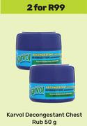 Karvol Decongestant Chest Rub-For 2 x 50g