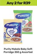Purity Mabele Baby Soft Porridge Assorted-For 2 x 350g