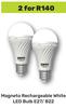Magneto Rechargeable White LED Bulb E27/B22-For 2