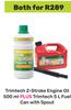 Trimtech 2-Stroke Engine Oil 500ml Plus Trimtech 5Ltr Fuel Can With Spout-For Both