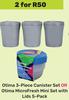 Otima 3 Piece Canister Set Or Otima Micro Fresh Mini Set With Lids 5 Pack-For 2