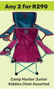 Camp Master Junior Kiddies Chair Assorted-For Any 2