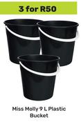 Miss Molly 9Ltr Pastic Bucket-For 3