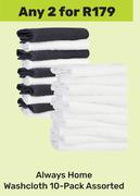 Always Home Wash Cloth (10-Pack) Assorted-For Any 2