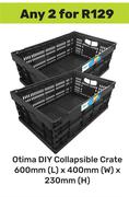 Otima DIY Collapsible Crate 600mm x 400mm x 230mm-For Any 2