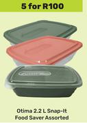 Otima 2.2Ltr Snap-It Food Saver Assorted-For 5