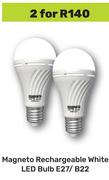 Magneto Rechargeable White LED Bulb E27/B22-For 2