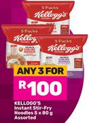 Kellogg's Instant Stir-Fry Noodles Assorted-For Any 3 x 5x80g