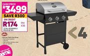 Expert Grill 3 Burner Patio Gas Braai