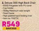 Campmaster Deluxe 300 High Back Chair