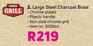 Expert Grill Large Steel Charcoal Braai