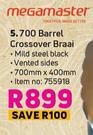 Megamaster 700 Barrel Crossover Braai