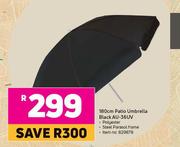 180cm Patio Umbrella Black AU-36UV