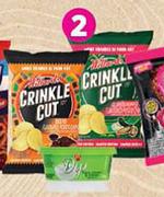 Willards Crinkle Cut 120g/125g Or Epic Dip 125g-For Any 2