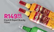 Klipdrift Export Brandy-750ml Each
