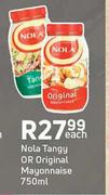 Nola Tangy Or Original Mayonnaise-750ml Each