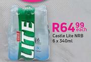 Castle Lite NRB-6 x 340ml Each