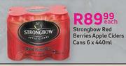 Strongbow Red Berries Apple Ciders Cans-6 x 440ml Each