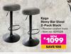 Koga Remy Bar Stool (2 Pack) Black 829528