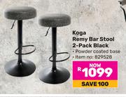 Koga Remy Bar Stool (2 Pack) Black 829528
