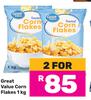 Great Value Corn Flakes-For 2 x 1Kg