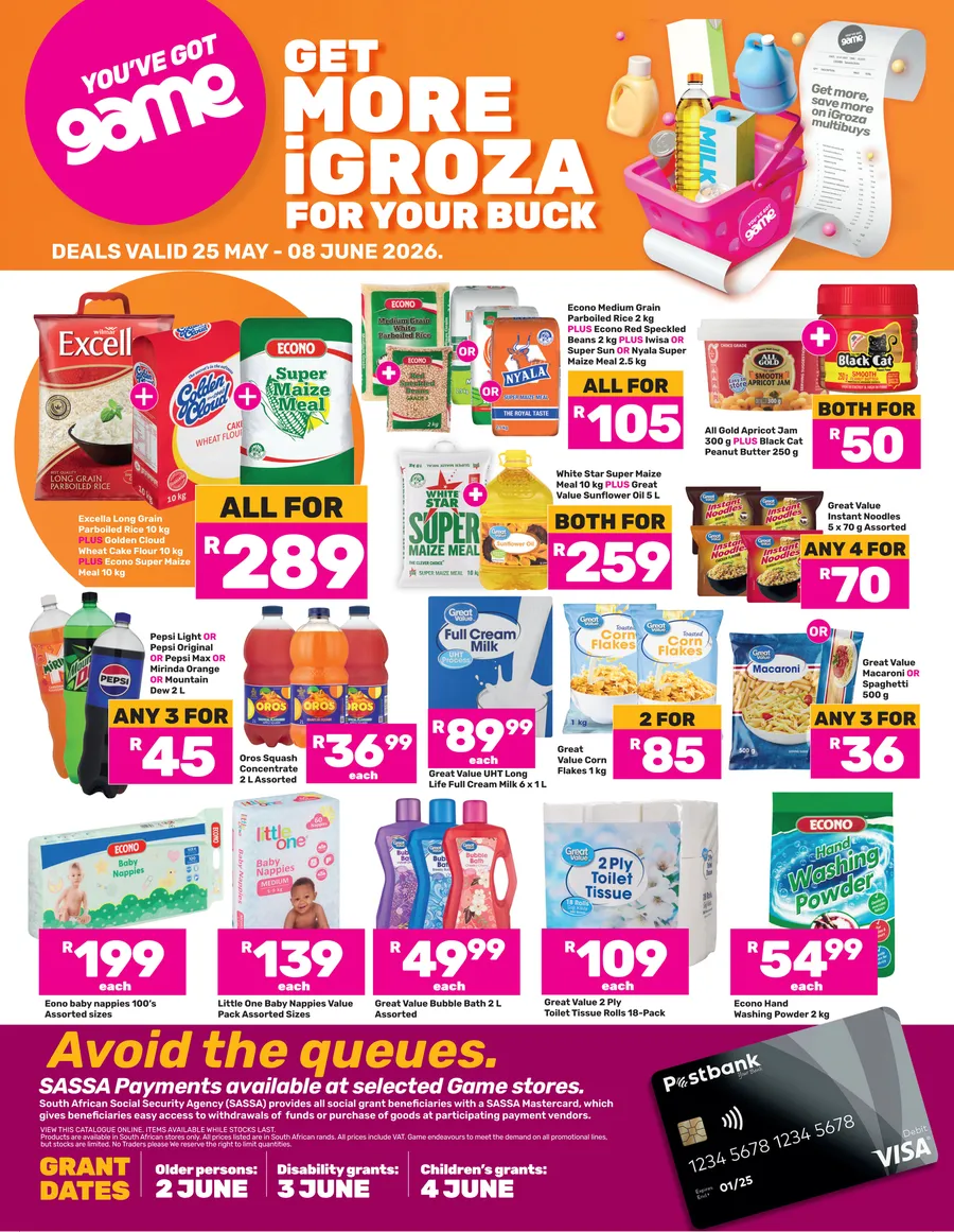 Game SASSA : Get More iGroza For Your Buck (25 May - 08 June 2026)