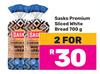 Sasko Premium Sliced White Bread-For 2 x 700g