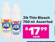 Jik Thin Bleach Assorted-750ml