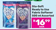 Sta Soft Ready To Use Fabric Softener Assorted-500ml