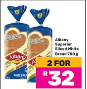 Albany Superior Sliced White Bread-For 2 x 700g