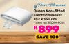 Pure Pleasure Queen Non Fitted Electric Blanket 152 x 150cm 850044051