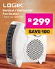 Logik Vertical/Horizontal Fan Heater 576700