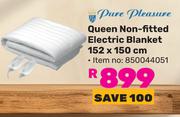 Pure Pleasure Queen Non Fitted Electric Blanket 152 x 150cm 850044051