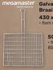 Megamaster Galvanised Folding Braai Grid 430 x 330mm 850040182