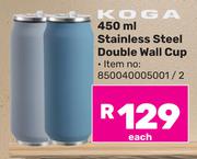 Koga 450ml Stainless Steel Double Wall Cup 850040005001/2