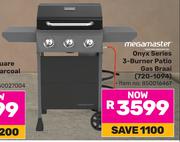 Megamaster Onyx Series 3 Burner Patio Gas Braai 720-1094 850016467