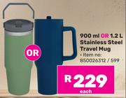 900ml Or 1.2L Stainless Steel Travel Mug 850026312/599