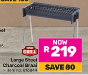 Expert Grill Large Steel Charcoal Braai 816844