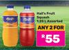 Hall's Fruit Squash Assorted-For Any 2 x 1.25Ltr