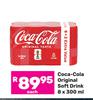 Coca-Cola Original Soft Drink-8 X 300ml 