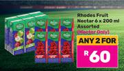 Rhodes Nectar Assorted-For Any 2 x 6 x 200ml